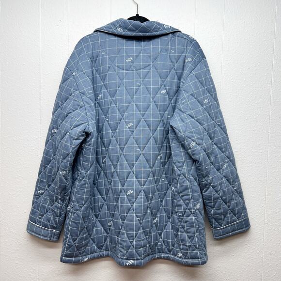 Fashion Womens Quilted Knit Jacket 4XL Pockets Warm Cozy Outdoors Casual Errands - Picture 9 of 12